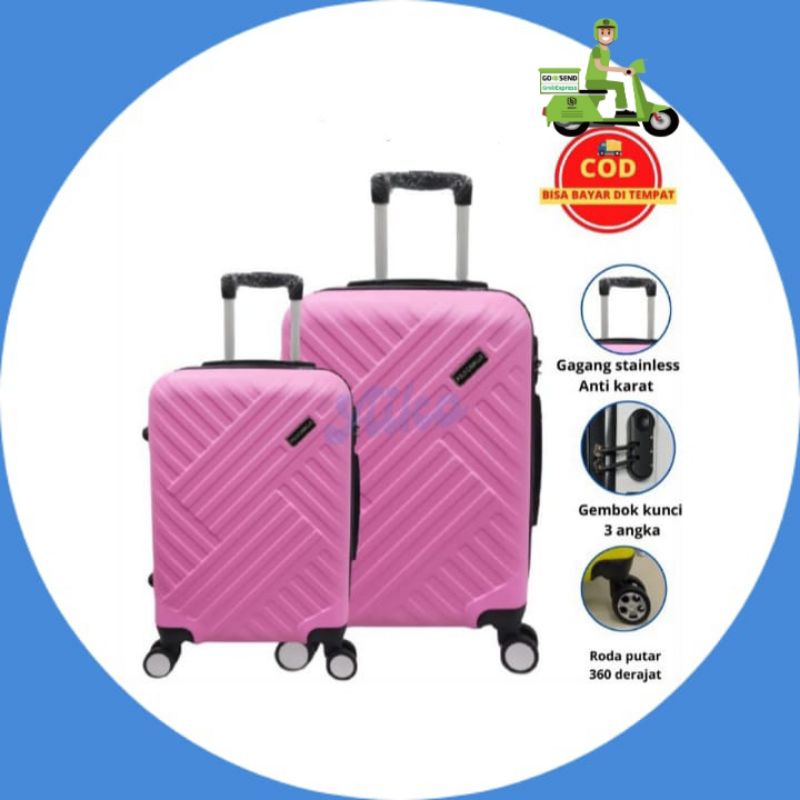 koper 24 inch - koper polo - model hardcase roda 4 putar