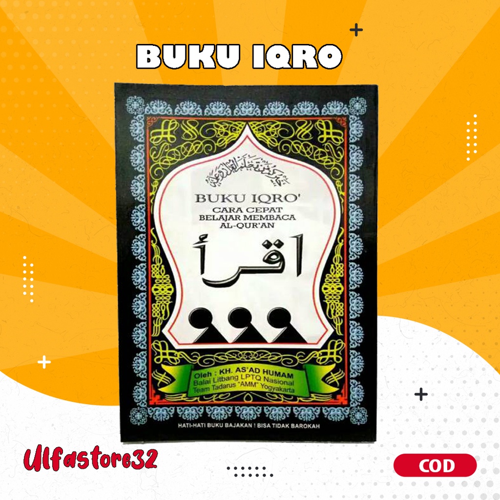 Iqro' Iqrok ikrak Ikrok Iqro' 6 jilid Iqrok besar / atk grosir murah sekolah