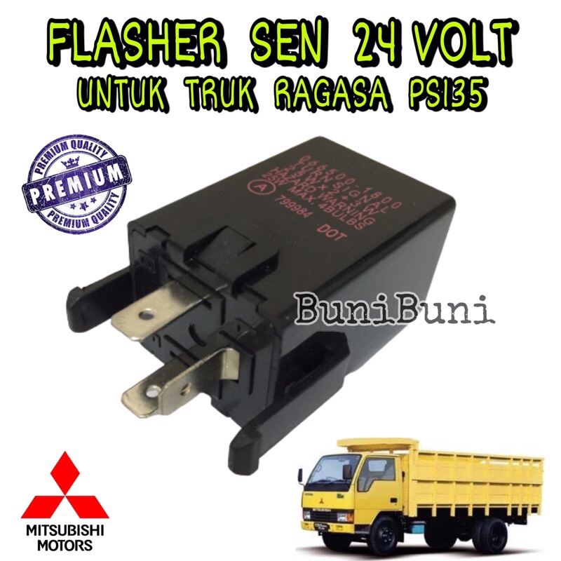 Flasher Sen / Otomatis Sen Untuk Mobil Truk Mitsubishi PS135 / Ragasa PS 120 - 135 24 Volt