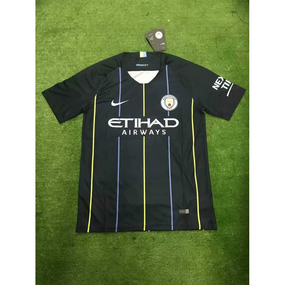 JERSEY BOLA MANCHESTER CITY AWAY 2018 2019 GRADE ORI