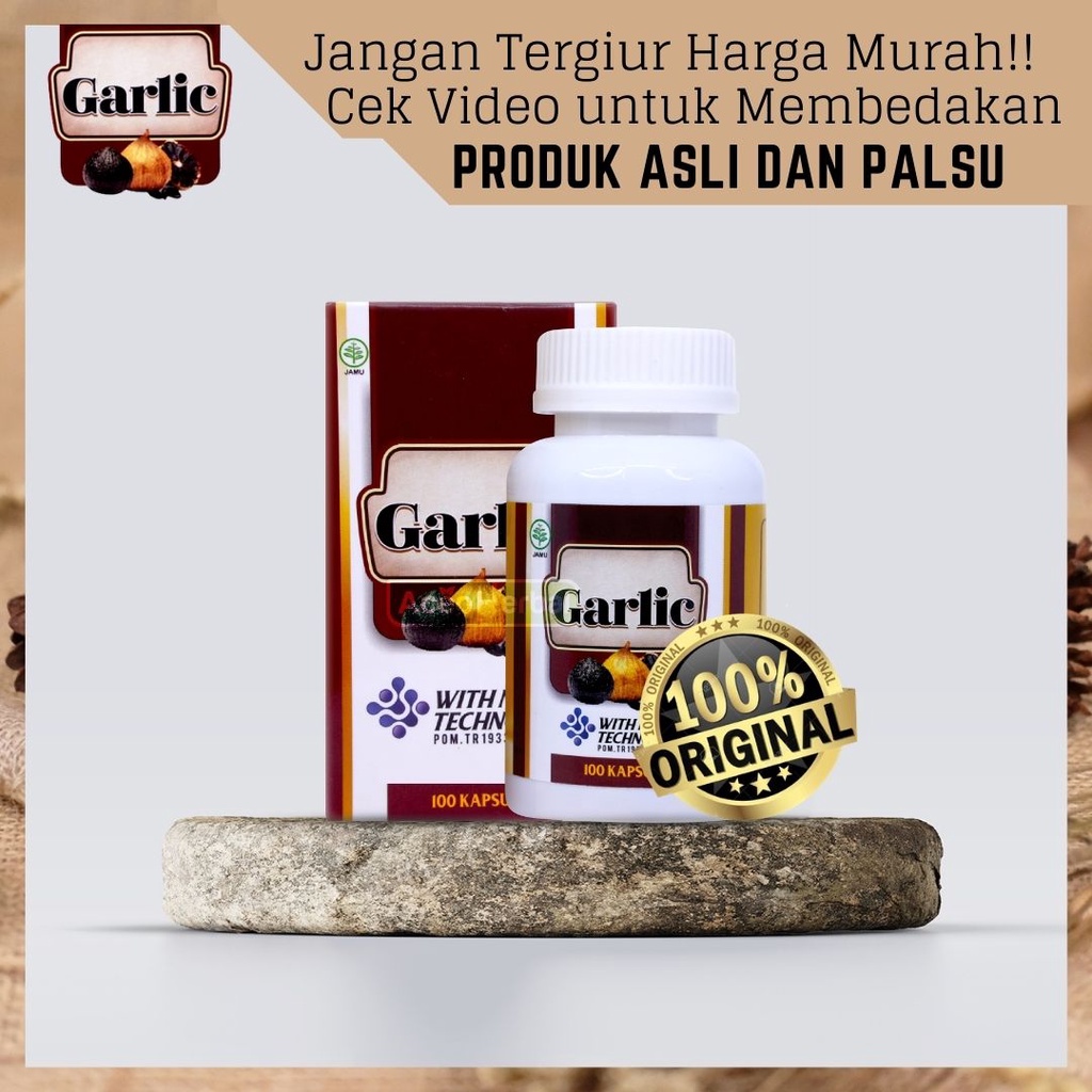 Obat Penurun Darah Tinggi Alami Bertestimoni - Obat Cegah Darah Tinggi, Hipertensi - Obat Sakit Kepala, Sesak Napas, Migran, Nyeri Dada, Badan Lemas, Pusing Akibat Tekanan Darah Tinggi Menahun Berkhasiat dgn Garlic Kapsul Bawag Hitam Tanpa Efek Samping-1