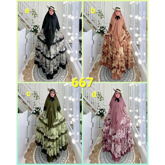 Dijah 667 & Dijah 382 syari cantik elegan by Dijah original