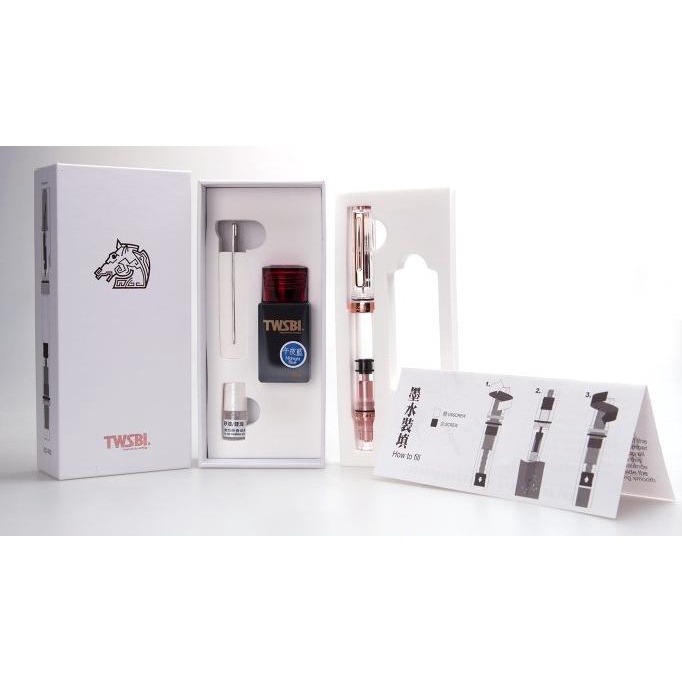 

TWSBI ECO Clear Rose Gold Fountain Pen Golden Horse (Limited Edition)