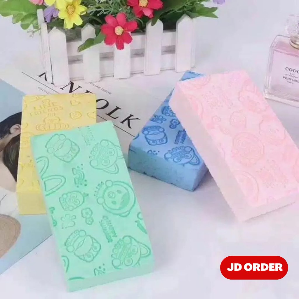 Spons Daki Scrub Sponge Busa Mandi Pengangkat Daki Ori Pororo Korea