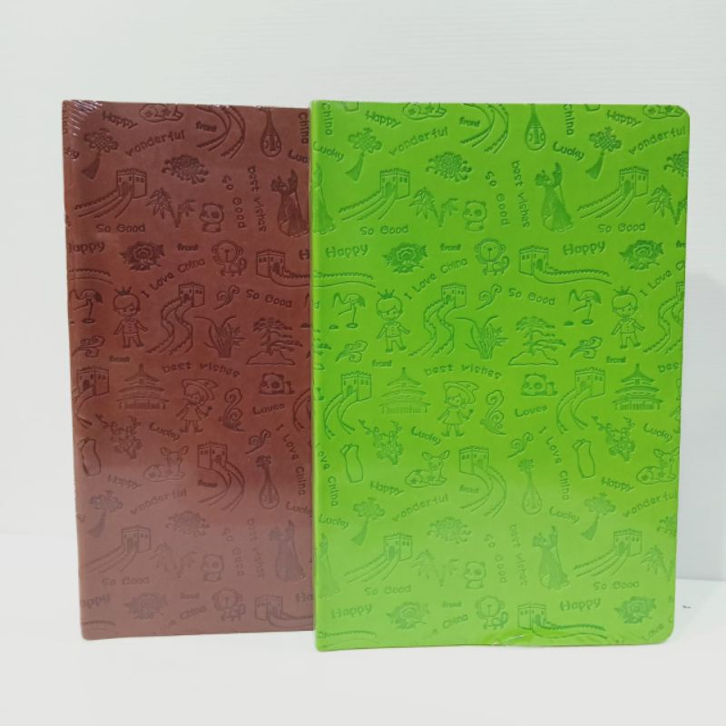 Front Notebook D21-A5 Brown/Green