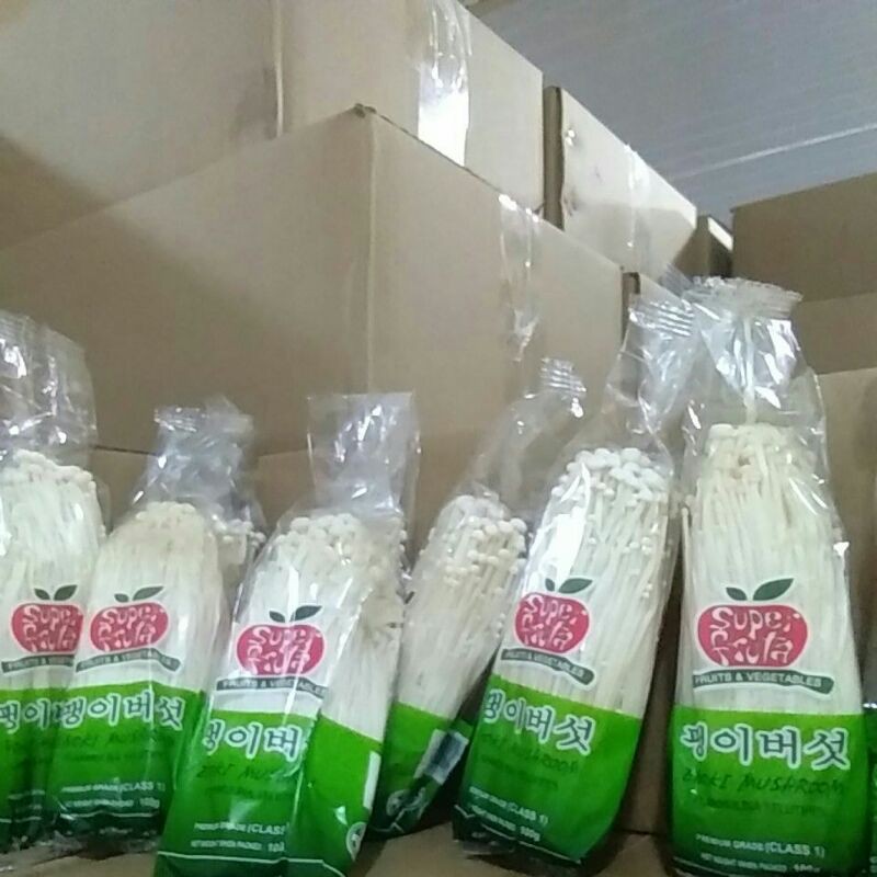 

jamur enoki mushrom fres