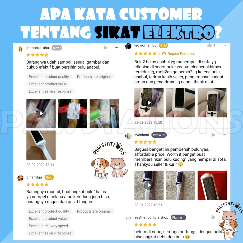 Sikat Pembersih Bulu Kucing Alat Pembersih Bulu Kucing Roll Pembersih Bulu Kucing Roller Bulu Kucing Sikat Elektrostatis Sikat Elektro Electrostatic Brush Pet Hair Remover