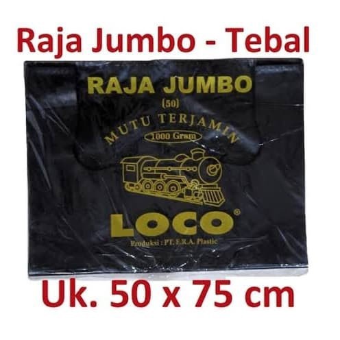 Kantong Plastik Kresek LOCO Ekonomis Tebal Hitam Murah