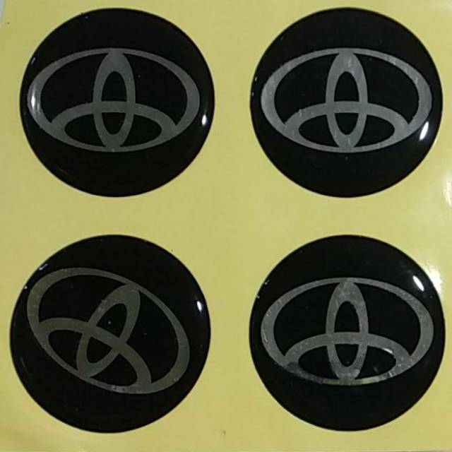 Stiker Dop Stiker Emblem Mobil Toyota Diameter 53mm Shopee