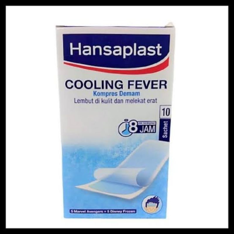 Hansaplast Cooling Fever Kompres Demam Lembut di Kulit dan Melekat Erat 1 box isi 10