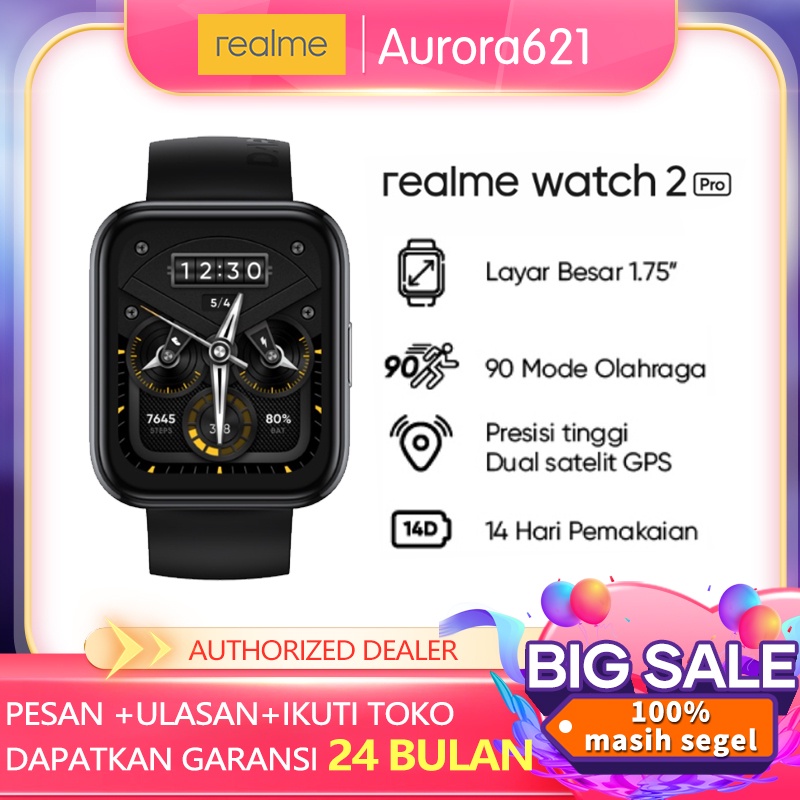 Realme Watch 2 Pro 1.75&quot; Large Display, GPS, 90 Sport Modes