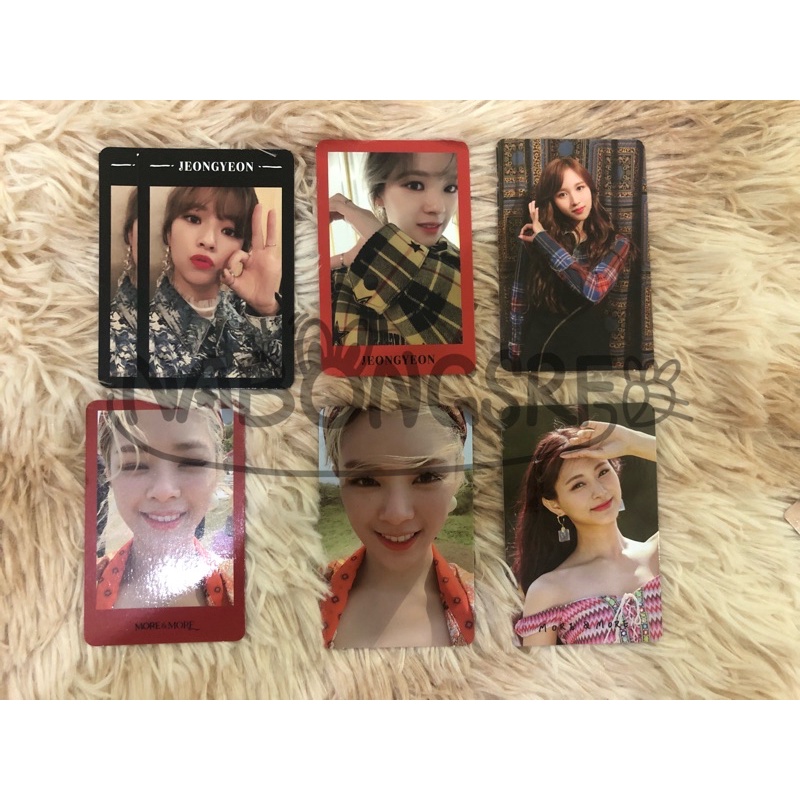 TWICE PHOTOCARD OFFICIAL - Jeongyeon Mina Tzuyu - Yes or Yes & More and More