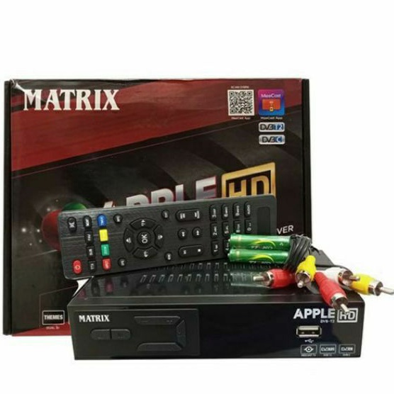 set top box tv digital matrix dvb t2 stb tv digital uhf apel merah terlaris