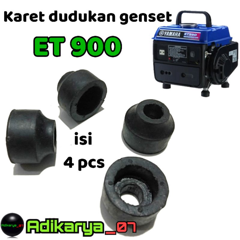 Enggine mounting karet dudukan kaki genset ET950 2tak genset yamaha et900 yamaha ET950 isi 4 pcs