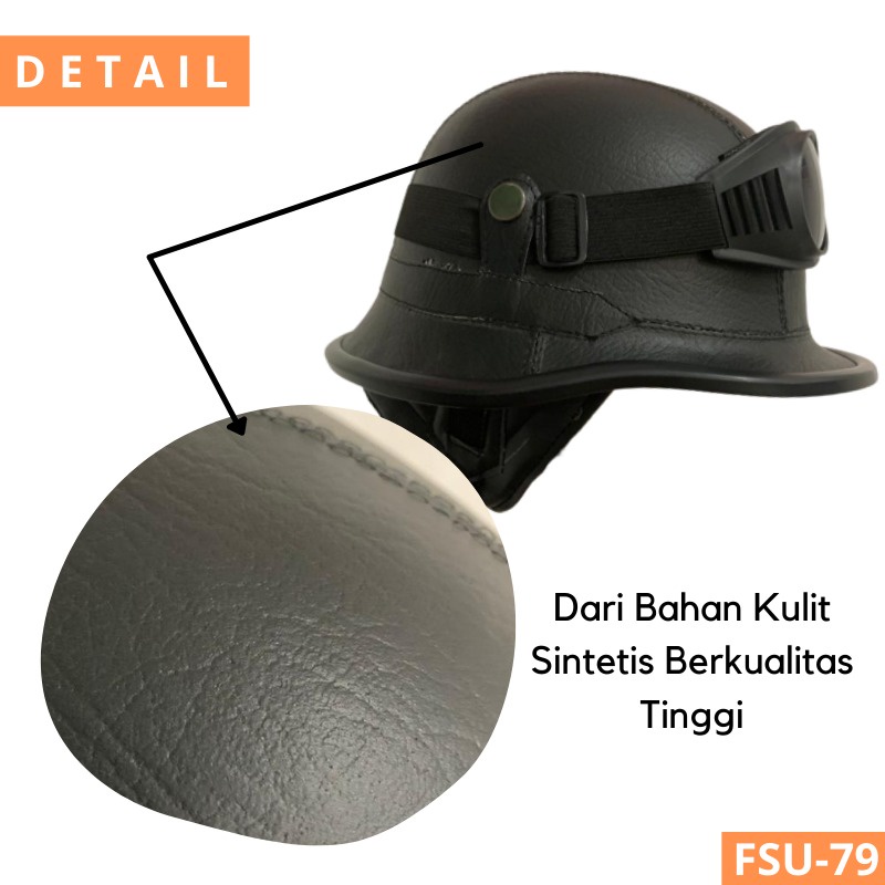 HELM NAZI retro wanita klasik murah pria dewasa original ori retro aksesoris pengendara sepeda motor