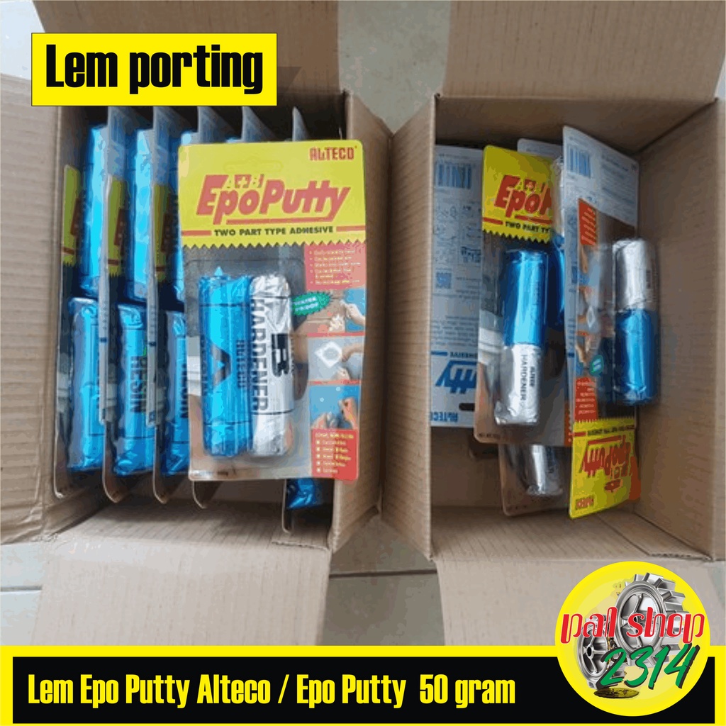

Lem Epo Putty Alteco lem porting 50 gram dan 100 gram
