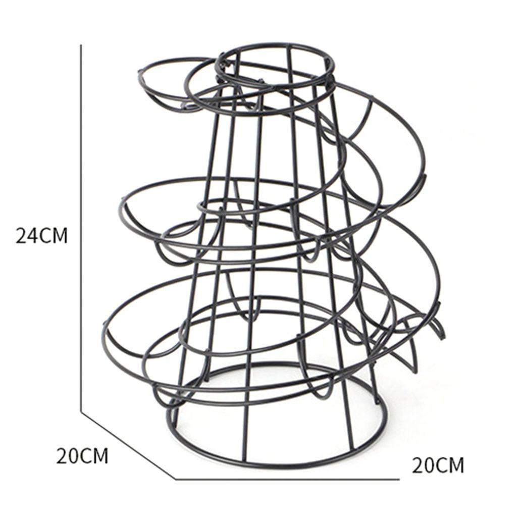 [Elegan] Rak Distro Telur 1pcs Bentuk Spiral Berkualitas Untuk Meja Rak Penyimpanan Kawat Logam Tempat Display Telur