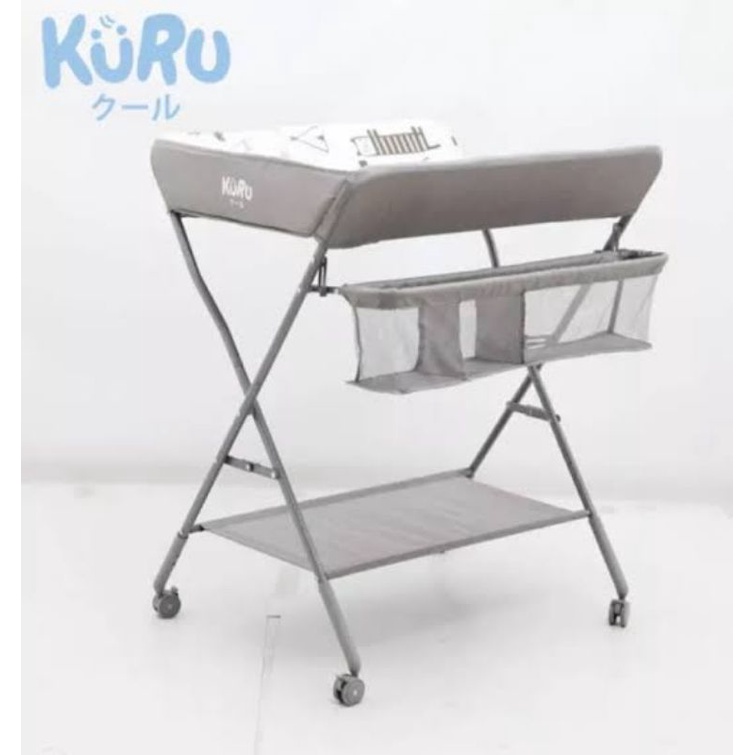 Kuru Baby Changing Diaper Table - Meja Ganti Popok Bayi Premium - Kado Gift Bayi Baru Lahir