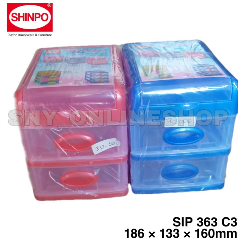 

Mini Conatiner / Laci Mìni Plastik Pink 2 Susun Shinpo