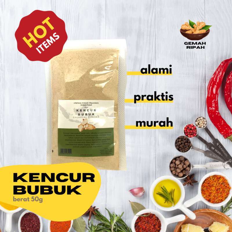 

Kencur Bubuk GRADE A Murni 100% / Aromatic Ginger Powder 200GRAM