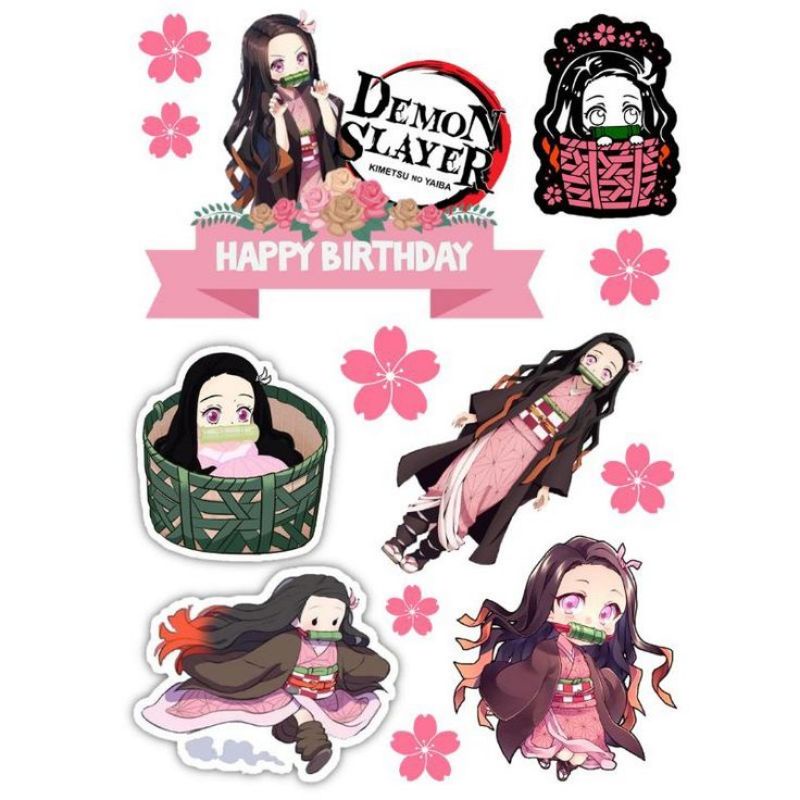 

Nezuko stiker Nezuko Demon slayer stiker paling murah