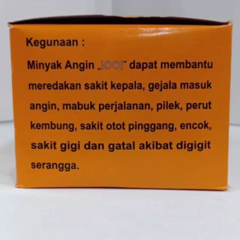 MINYAK ANGIN 1001 KUNING