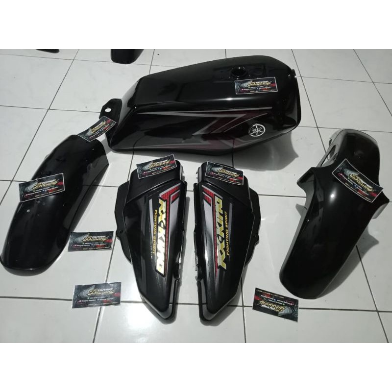 Tangki RX king Fullset Striping Merah Hitam Tahun 2004 Full Set