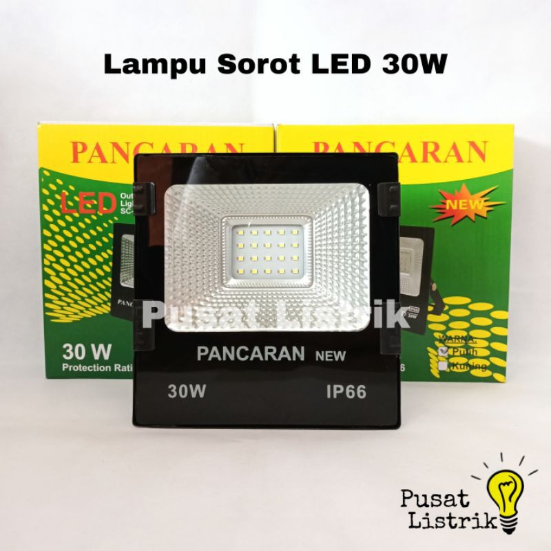 Lampu Sorot LED 30 Watt Pancaran + Bubble Wrap Lampu Tembak LED 30W 50W 100W Pancaran