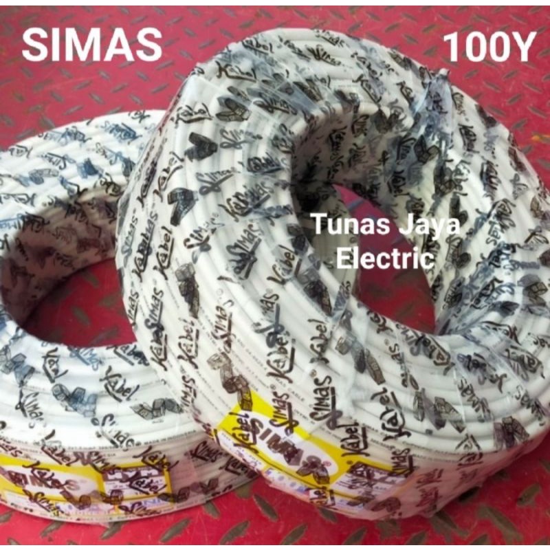 Kabel Listrik NYM 2x1,5mm @100Y Tembaga Murni SIMAS Standar SNI - LMK