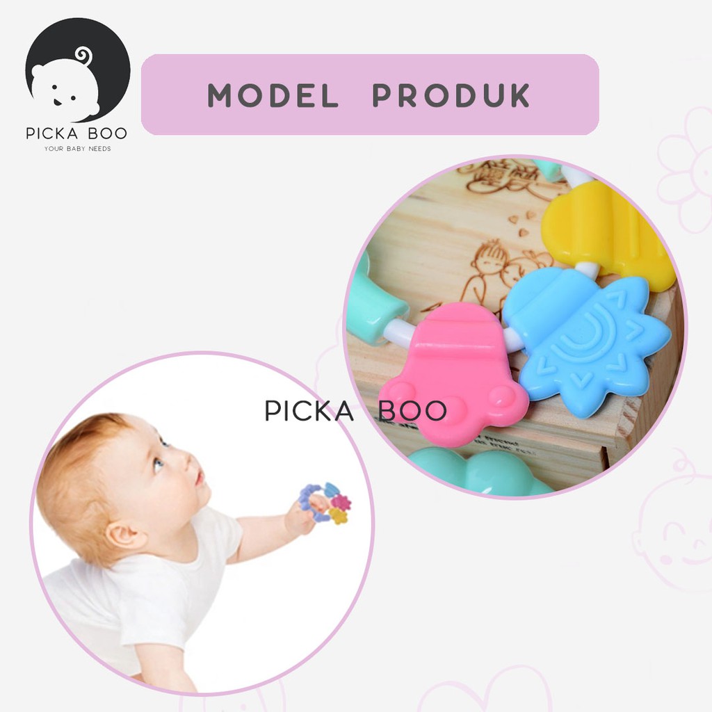 PICKA BOO Teether Gigitan Bayi Bentuk Gelang