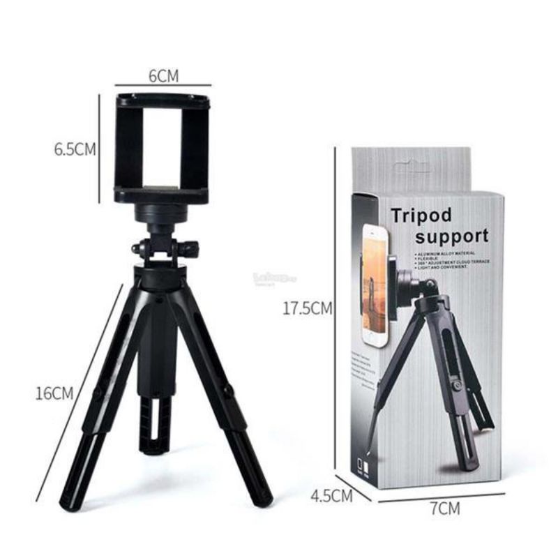 FG2 Tripod Support Mini Phone Extendable + Holder U Penyangga HP Smartphone Kamera