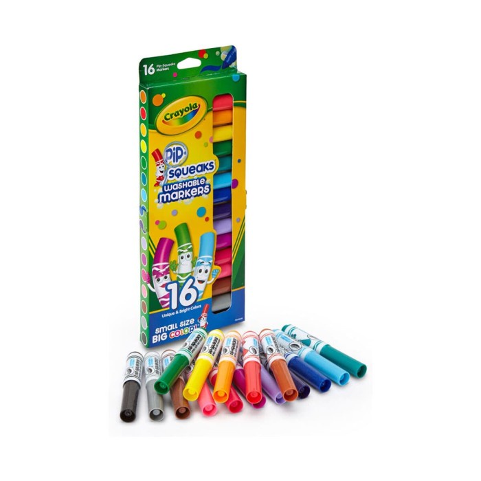 

Mantap Crayola Pip-Squeaks Washable Markers 16 Ct Gilaa!!!