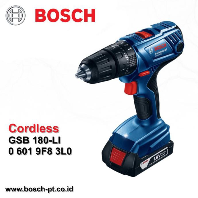 Buruan Beli] Mesin Bor / Obeng Cordless Bosch Gsb 180-Li / Gsb 180 Li