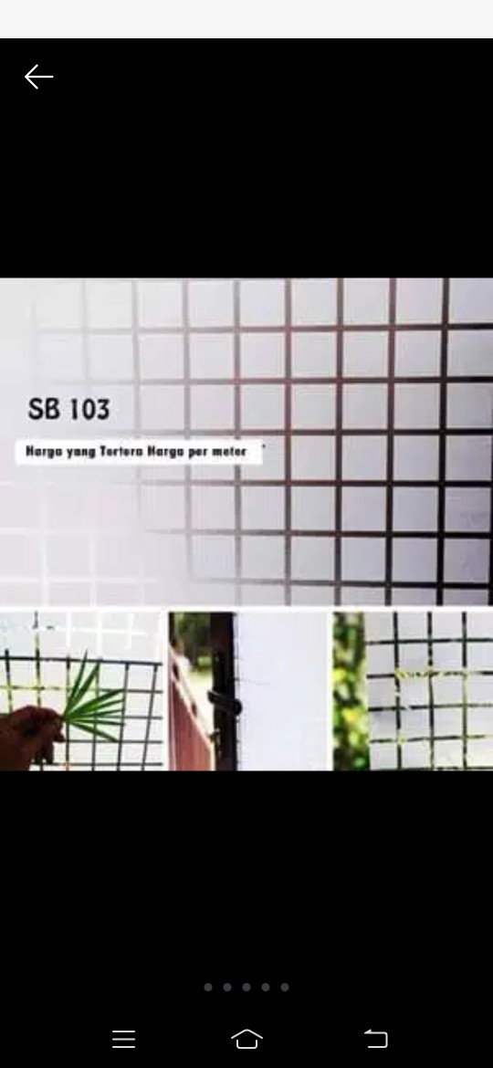 Stiker Kaca / Sunblast Motif Bunga Hijau Ukuran Lebar 90cm Panjang Sesuai Checkout (harga/ Meter)