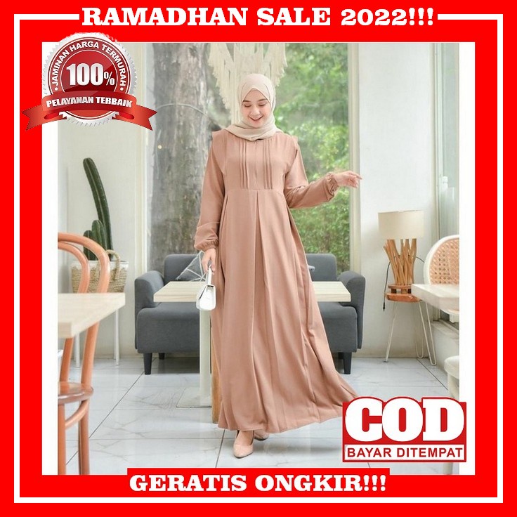 Gamis Dress Gaun Pesta Kondangan Lamaran Pengantin Akad Nikah Wanita Dewasa Terbaru 2022 Lebaran Idu