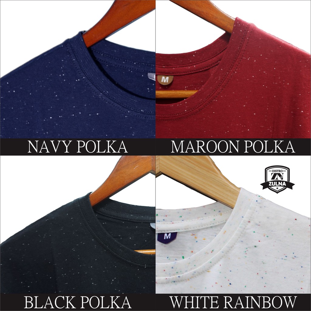  Kaos  Polos Polka  Series Original Lengan Pendek Pria dan 