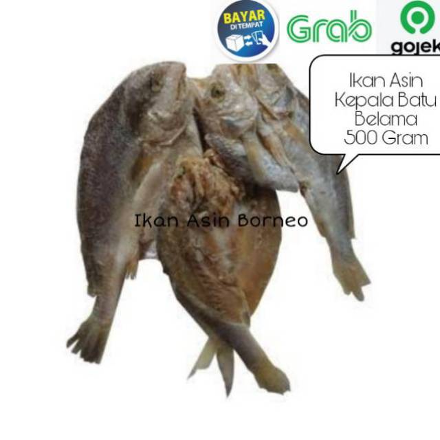 Ikan Asin Kepala Batu Kering 500 gram Iwak Karing Belama