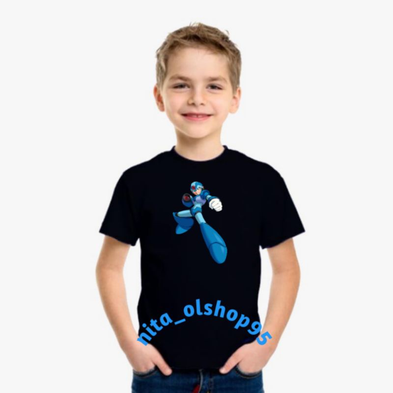 baju anak megaman / kaos anak karakter mega man