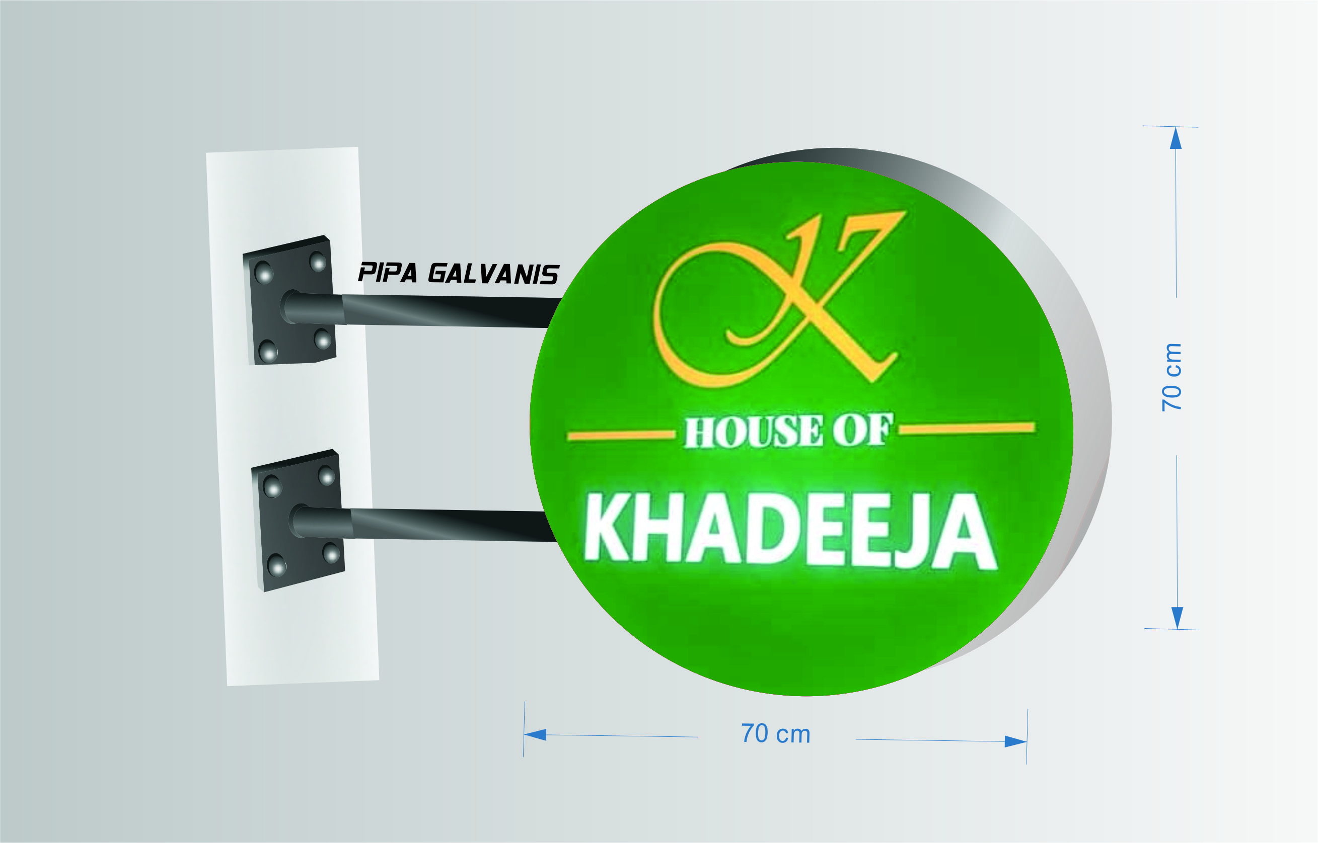 Download NEON BOX BULAT DIAMETER 50cm 2 SISI | Shopee Indonesia