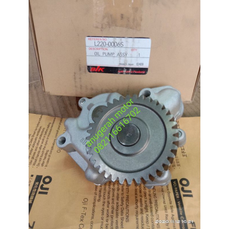 pompa oil oil pump canter turbo btk asli Japan