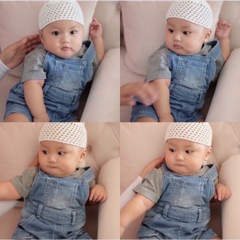 kopiah bayi peci bayi cowok baru lahir peci baby boy polos keren peci coklat peci bayi pontianak