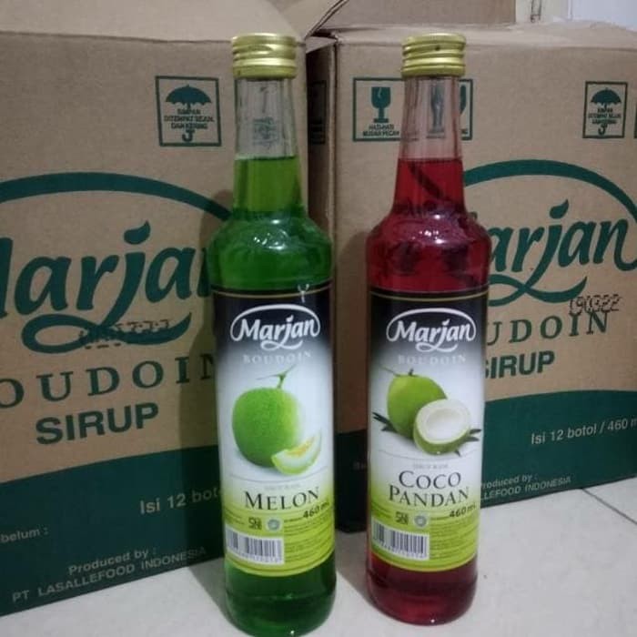 Sirup Marjan Melon Cocopandan Campur Isi 12 Botol Indonesia