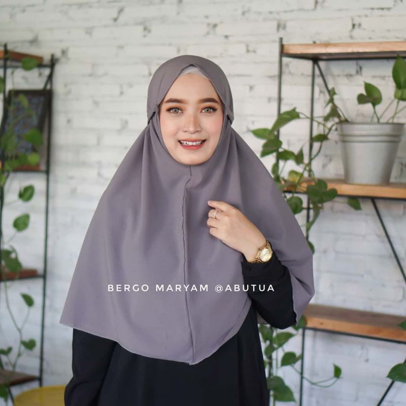 Bergo tali jilbab instant bergo maryam khimar instant diamond