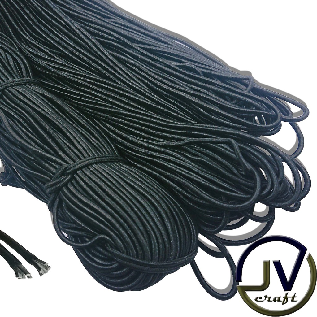 

TALI KUR KARET ELASTIS BULAT 2.8 MM PANJANG WARNA HITAM