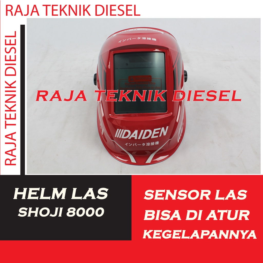 HELM LAS / TOPENG LAS / KEDOK LAS OTOMATIS DAIDEN SHOJI 8000