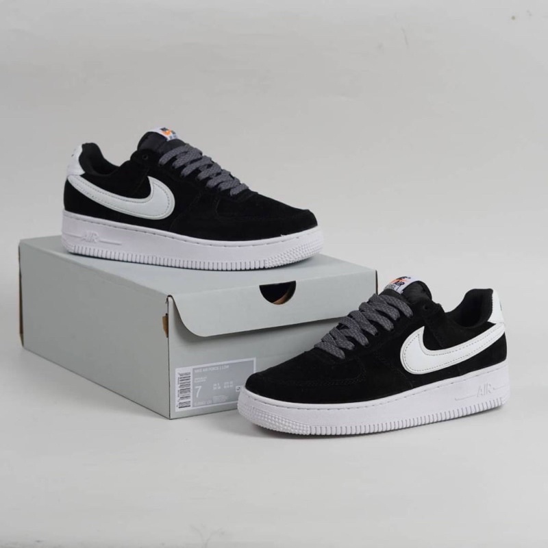 nike Air Force 1 Low Suede Monsoon Black