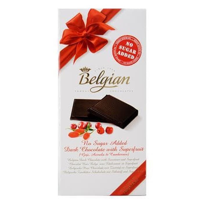 

#HANDCARRY Belgian No Sugar Added Dark Chocolate With Superfruit 100g - UFOHCR3188