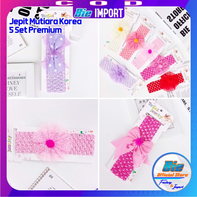 Bandana Anak Korea Bunga Premium Elegant Korean Style Impor Best Seller