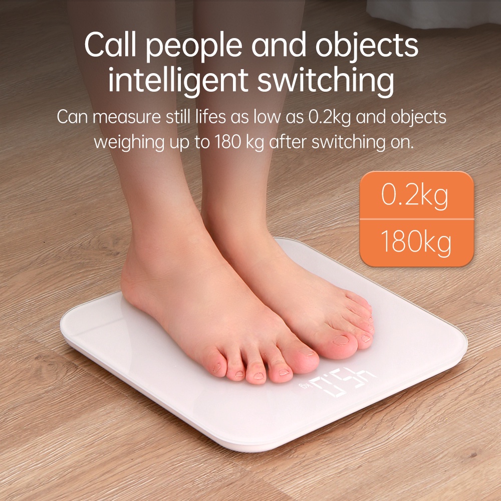 Xiaomi Body Fat Scale BOMIDI W1+ Timbangan Elektronik With USB 180Kg Weight Body Scale Desain Unik LCD Display