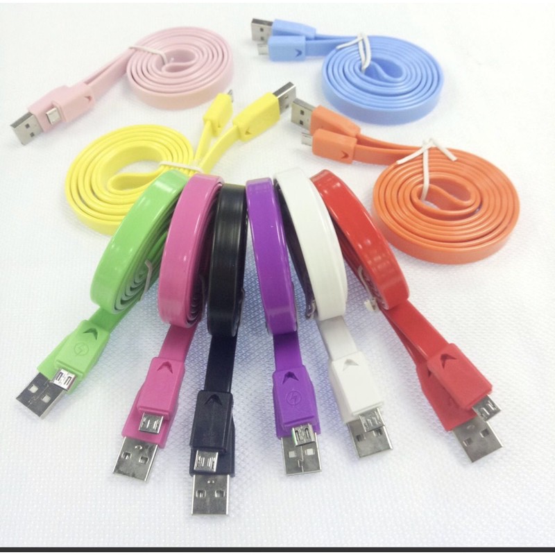 Kabel Data USB Fast Charging Colorfull  Colokan micro samsung android